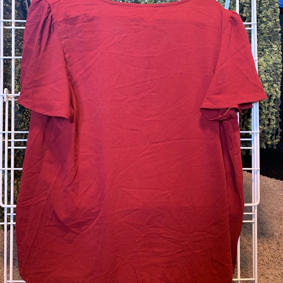 Red Target Blouse - Picture 2 of 3